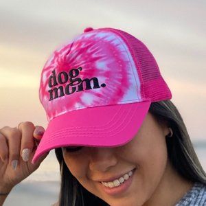 Dog Mom Tie Dye Trucker Hat